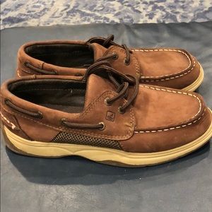 Boys sperry topsiders intrepid shoes brown size 3